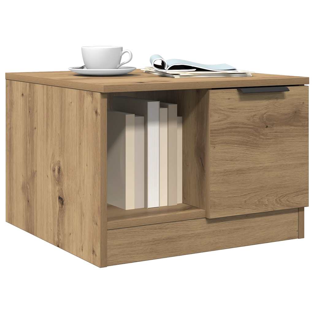 sofabord 50x50x36 cm konstrueret træ kunsteg
