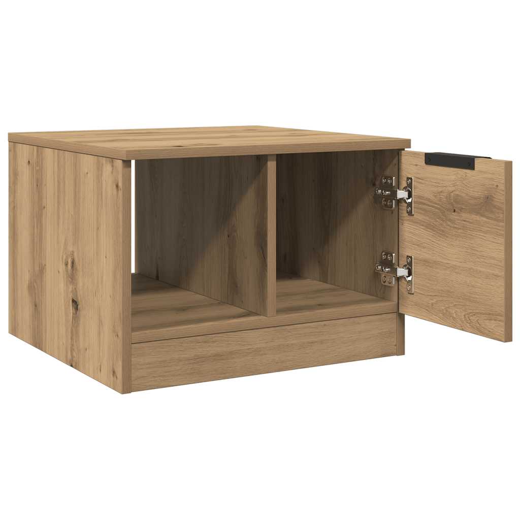 sofabord 50x50x36 cm konstrueret træ kunsteg