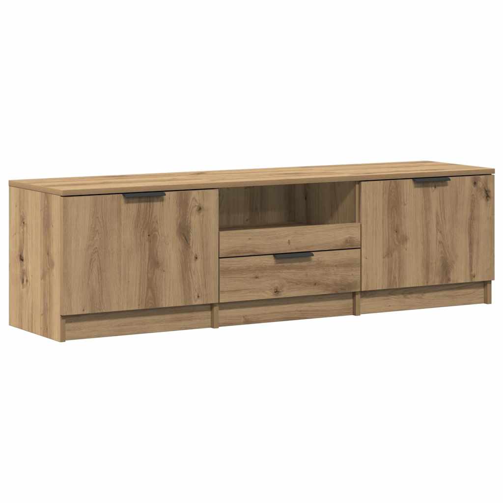 TV-skab håndlavet eg 140x35x40 cm konstrueret træ