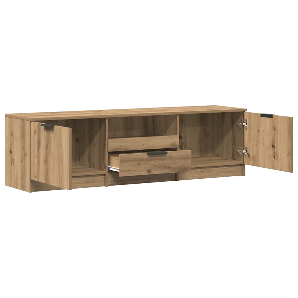 TV-skab håndlavet eg 140x35x40 cm konstrueret træ