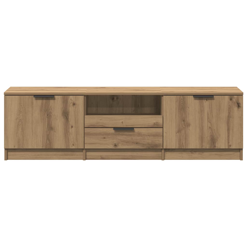 TV-skab håndlavet eg 140x35x40 cm konstrueret træ