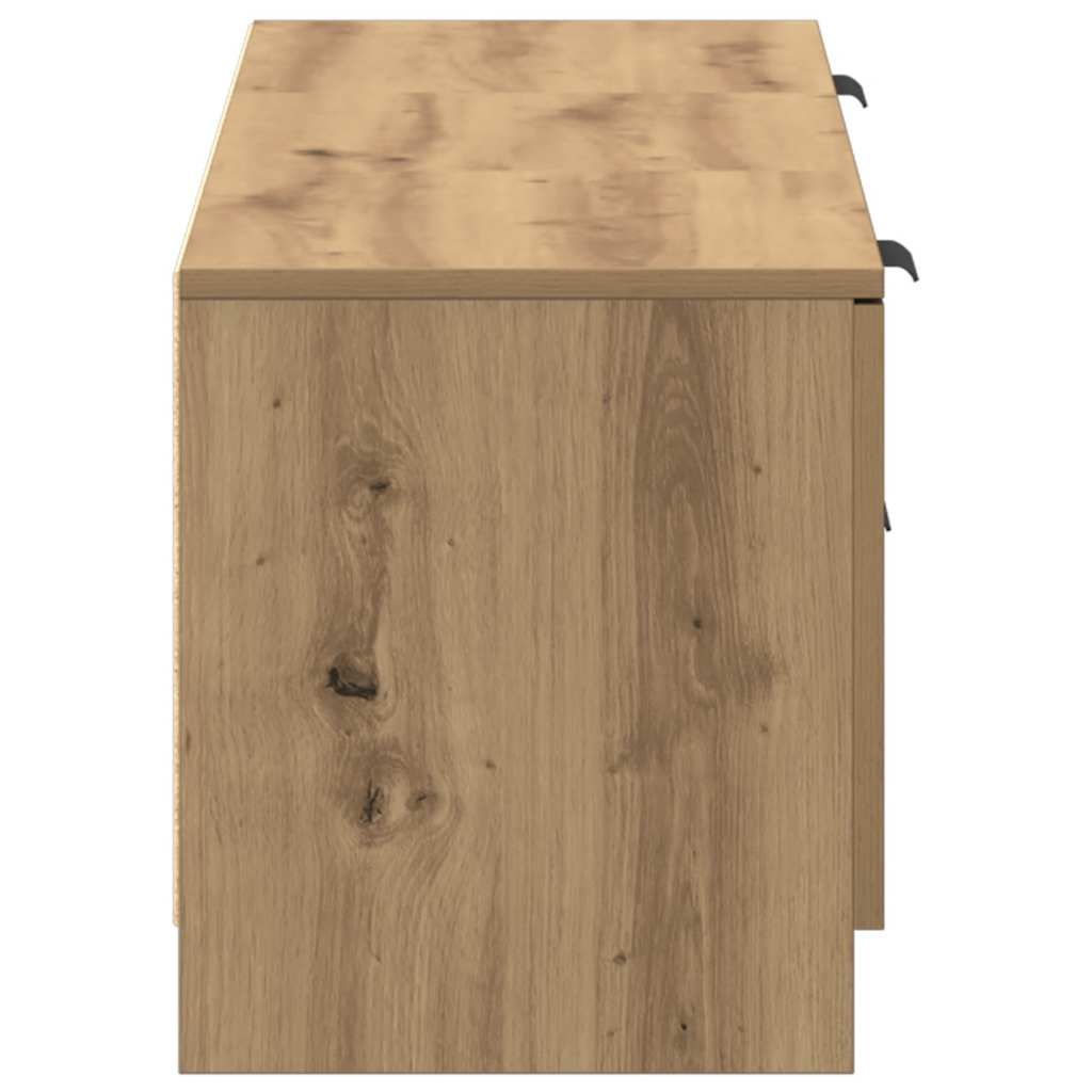 TV-skab håndlavet eg 140x35x40 cm konstrueret træ