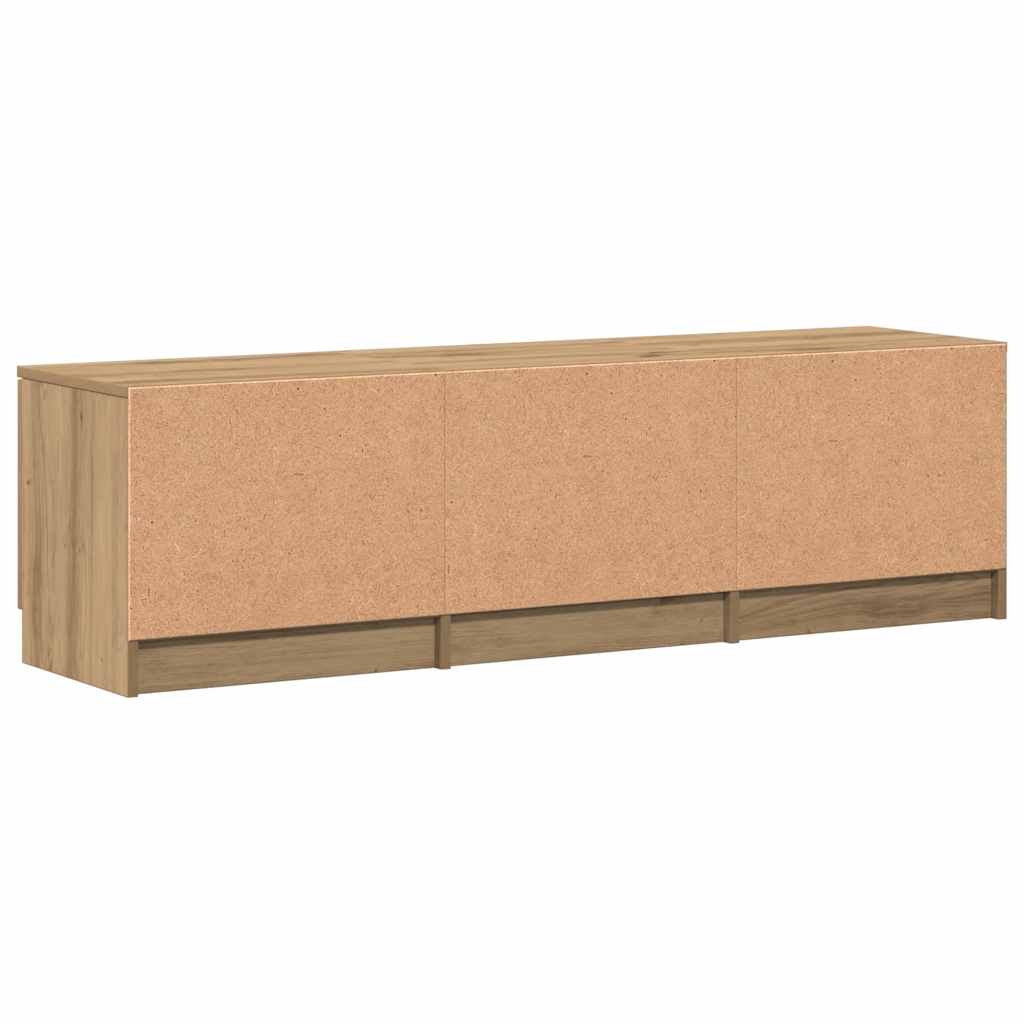 TV-skab håndlavet eg 140x35x40 cm konstrueret træ