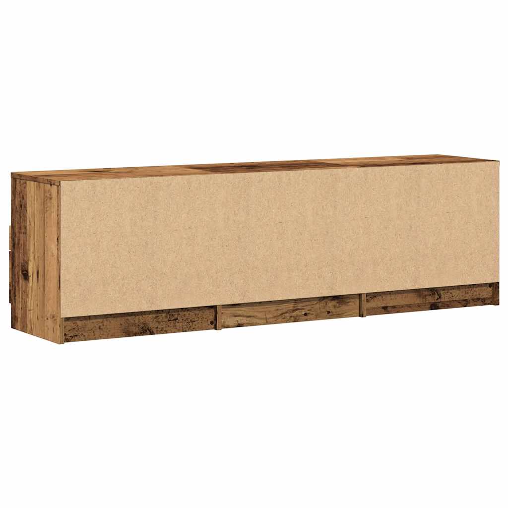 tv-bord 150x33,5x45 cm konstrueret træ gammelt trælook