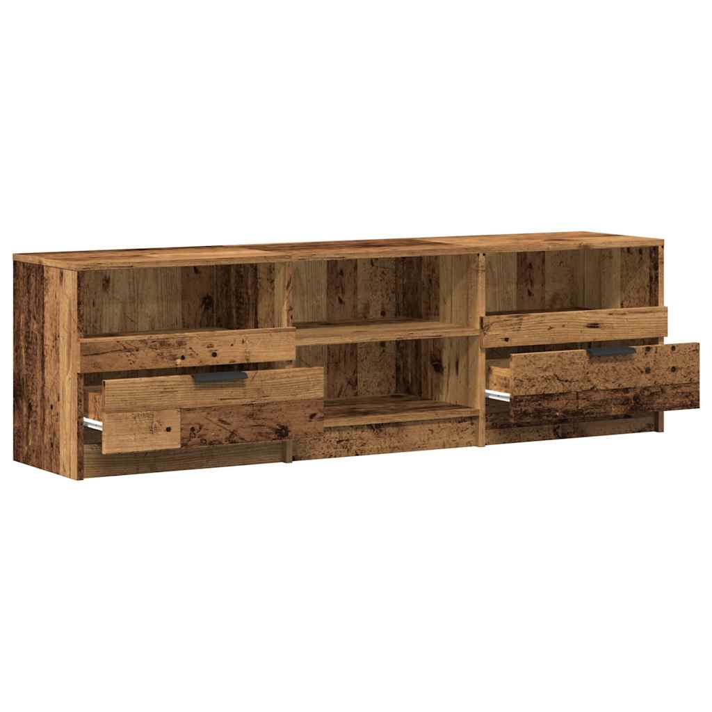 tv-bord 150x33,5x45 cm konstrueret træ gammelt trælook