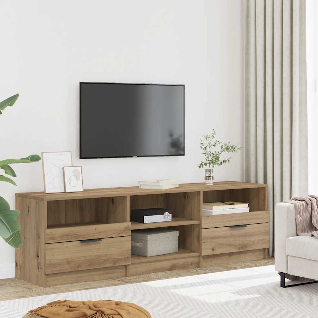 tv-bord 150x33,5x45 cm konstrueret træ kunsteg