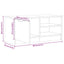 tv-bord 80x35x36,5 cm konstrueret træ antikt træ