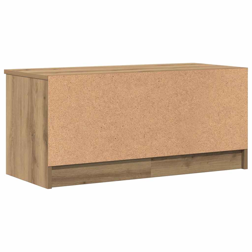 tv-bord 80x35x36,5 cm konstrueret træ kunsteg