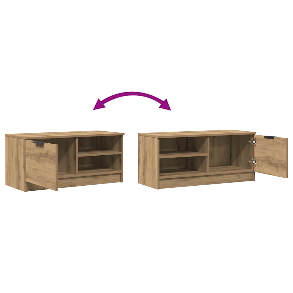 tv-borde 2 stk. 80x35x36,5 cm konstrueret træ kunsteg