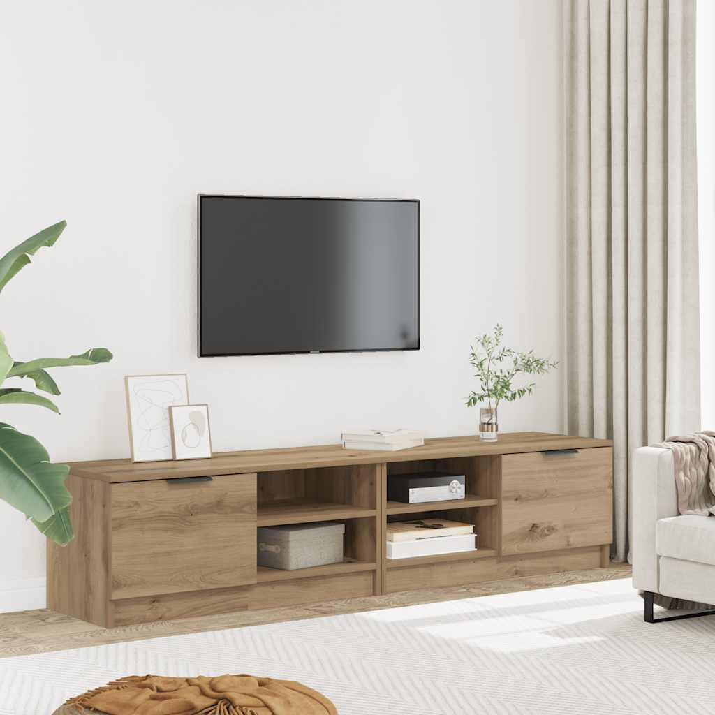 tv-borde 2 stk. 80x35x36,5 cm konstrueret træ kunsteg