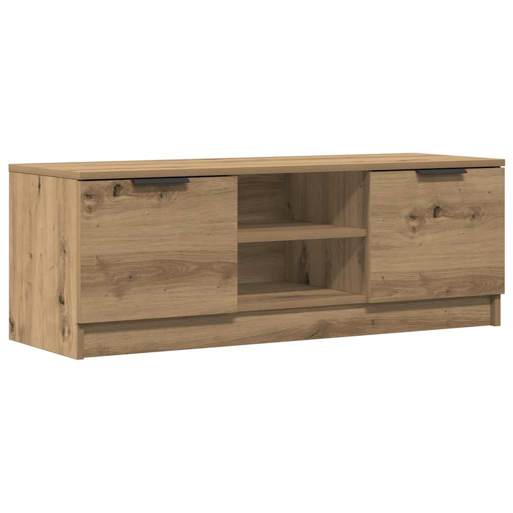 tv-bord 102x35x36,5 cm konstrueret træ kunsteg