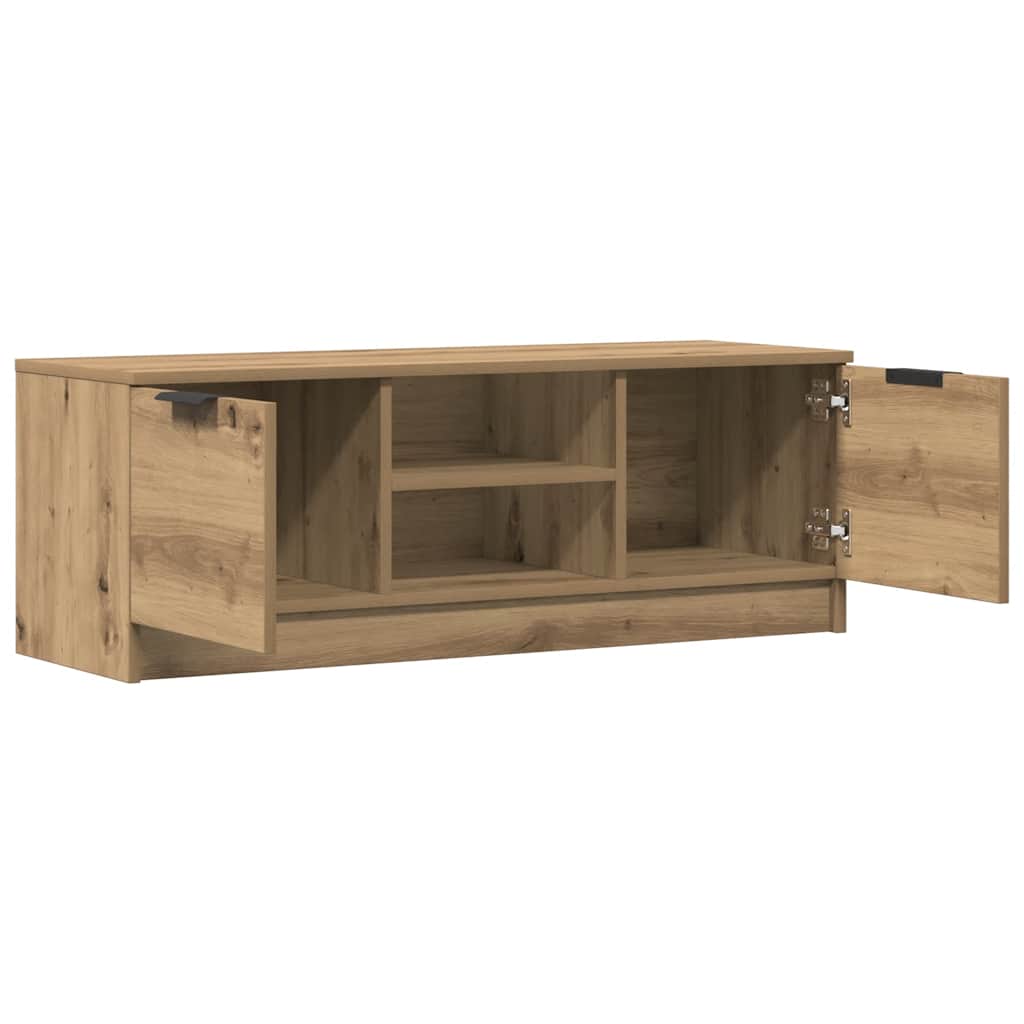 tv-bord 102x35x36,5 cm konstrueret træ kunsteg
