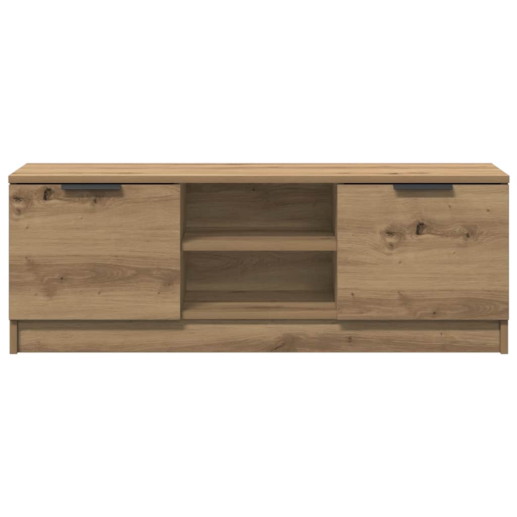 tv-bord 102x35x36,5 cm konstrueret træ kunsteg