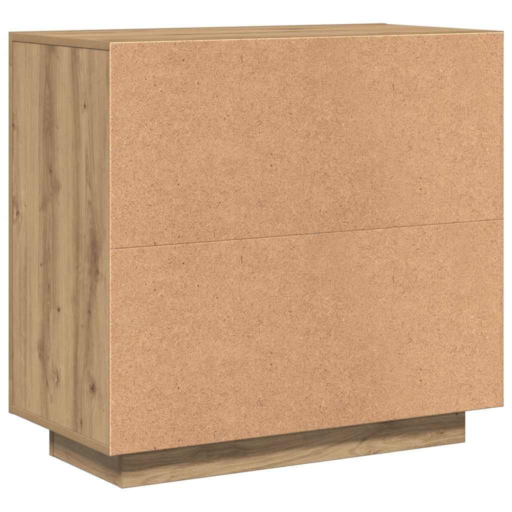 skænk 80x40x75 cm konstrueret træ kunsteg