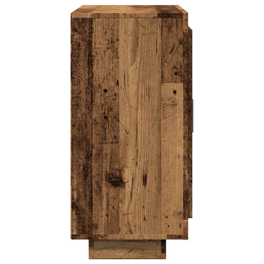 skænk 92x35x75 cm konstrueret træ gammelt trælook