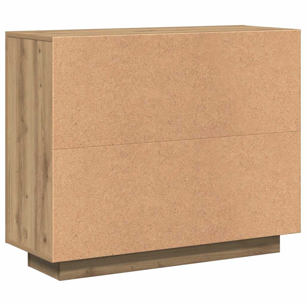 skænk 92x35x75 cm konstrueret træ artisan eg