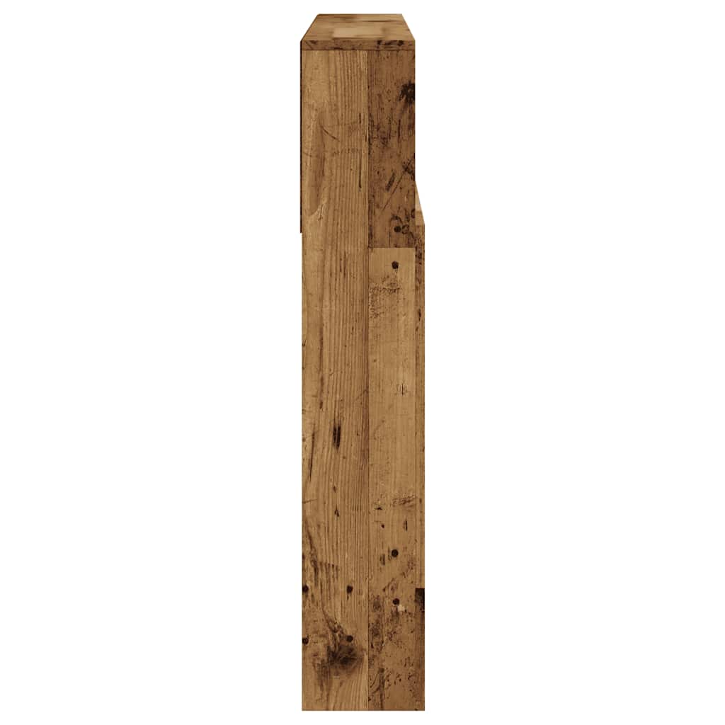 sengegavl med opbevaring 120x19x103,5 cm konstrueret træ