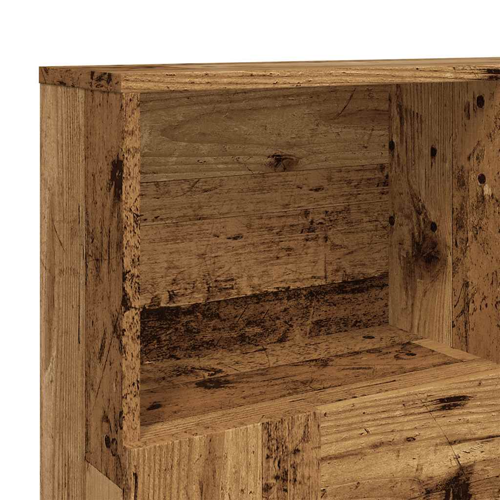 sengegavl med opbevaring 120x19x103,5 cm konstrueret træ