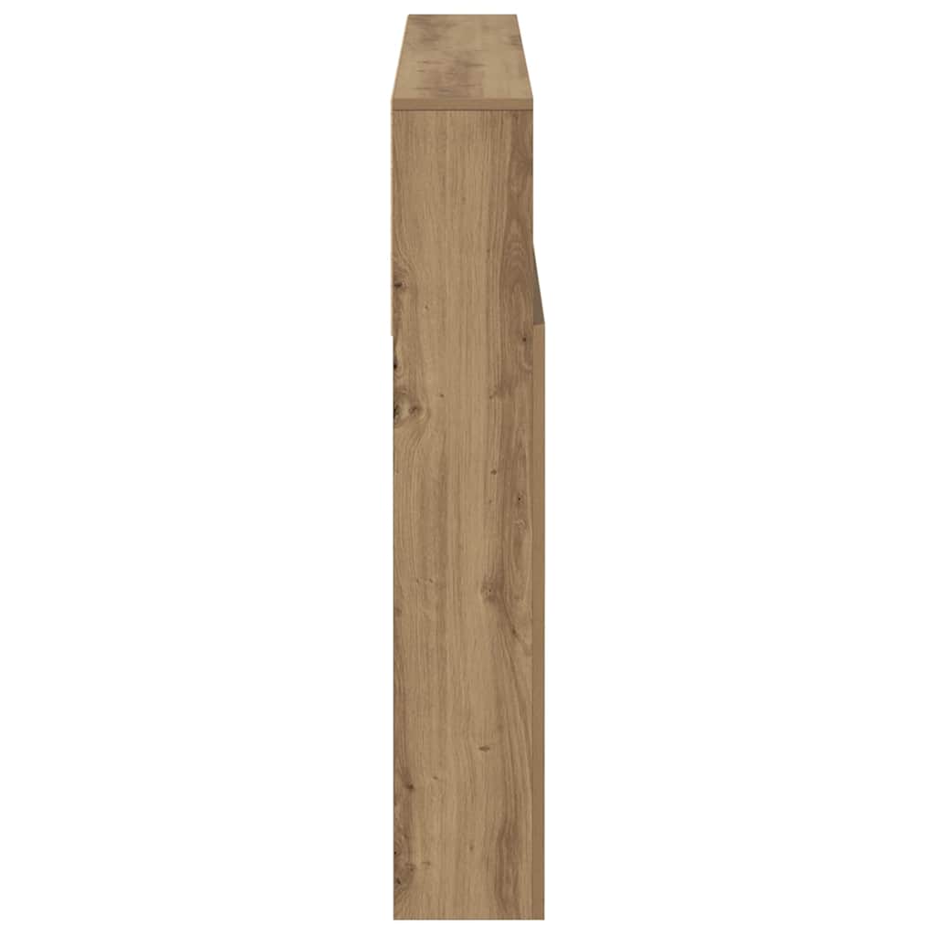 sengegavl med opbevaring 120x19x103,5cm konstrueret træ kunsteg