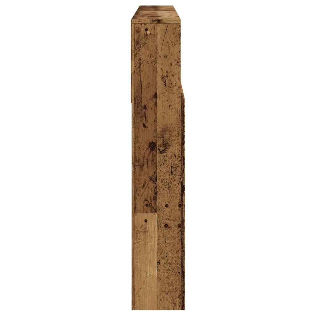 sengegavl m. opbevaring 160x19x103,5 cm konstrueret træ antikt