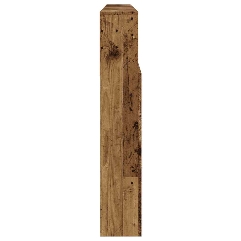 sengegavl med opbevaring 200x19x103,5 cm konstrueret træ