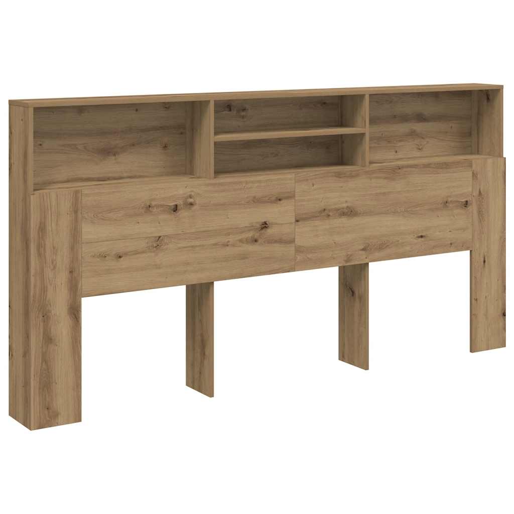 sengegavl med opbevaring 102x29x143 cm konstrueret træ kunsttræ