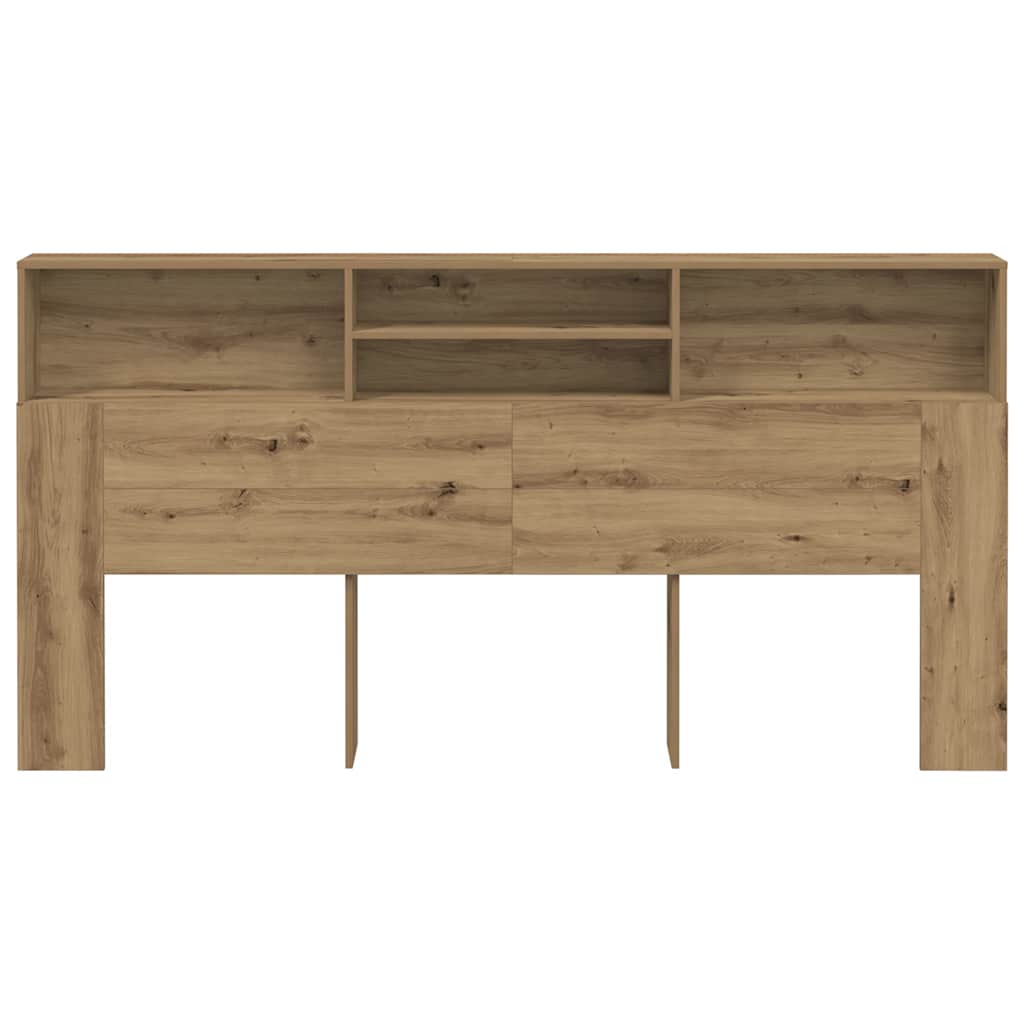 sengegavl med opbevaring 102x29x143 cm konstrueret træ kunsttræ