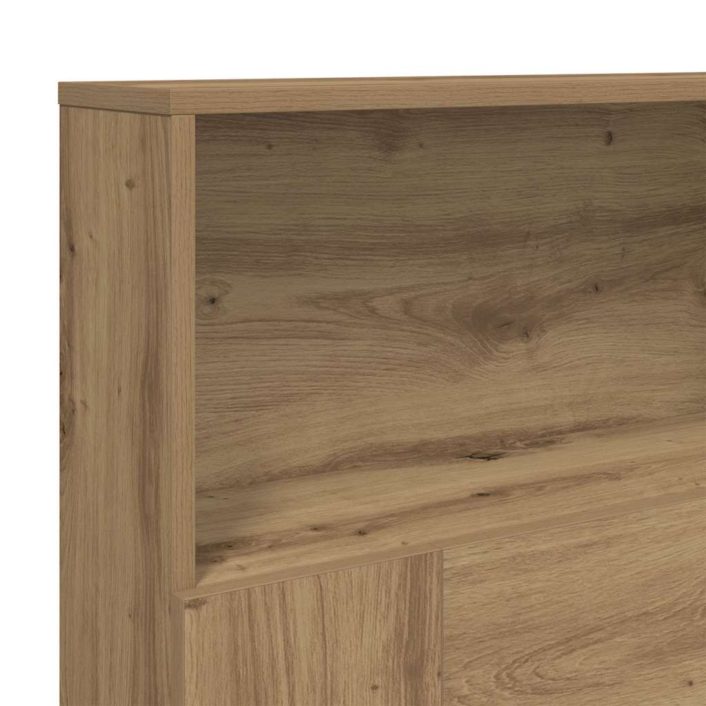 sengegavl med opbevaring 102x29x143 cm konstrueret træ kunsttræ