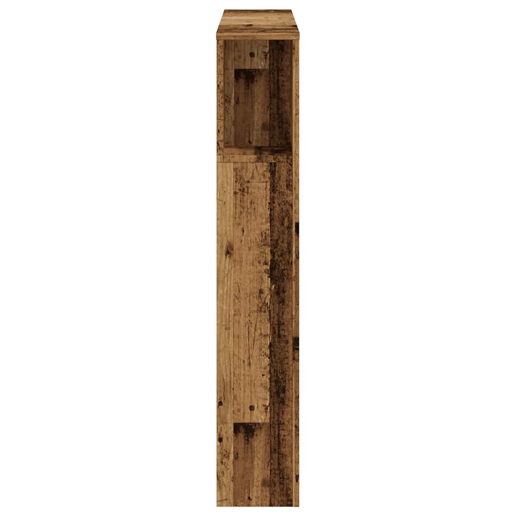 sengegavl 100x18,5x102,5 cm konstrueret træ antikt trælook