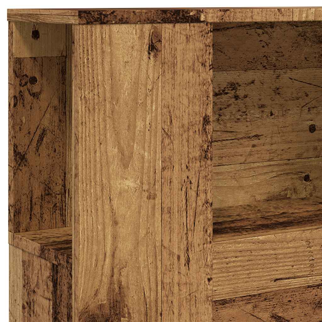 sengegavl 100x18,5x102,5 cm konstrueret træ antikt trælook