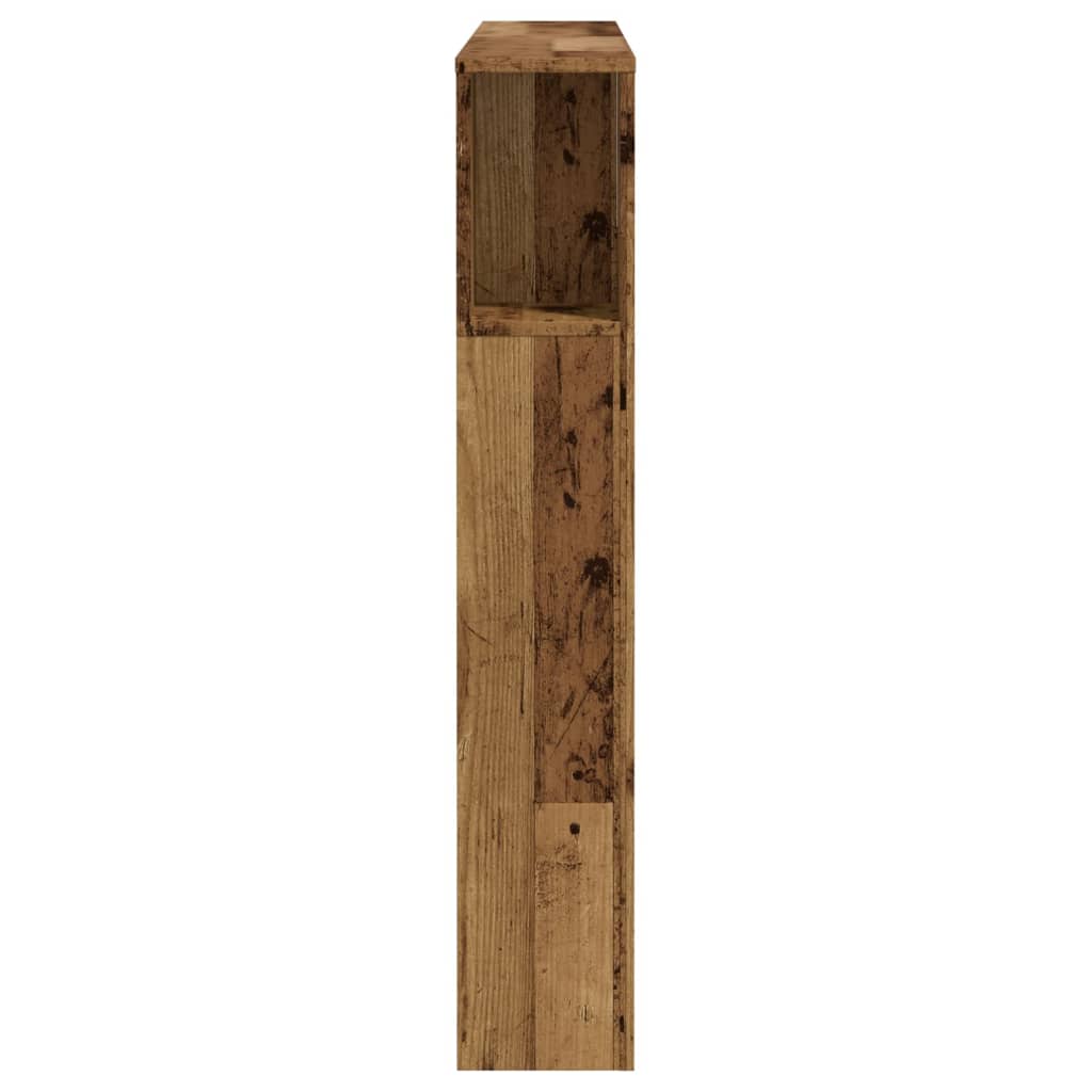 sengegavl 120x19x104,5 cm konstrueret træ antikt trælook