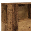 sengegavl m. opbevaring 140x18,5x102,5 cm konstrueret træ antik