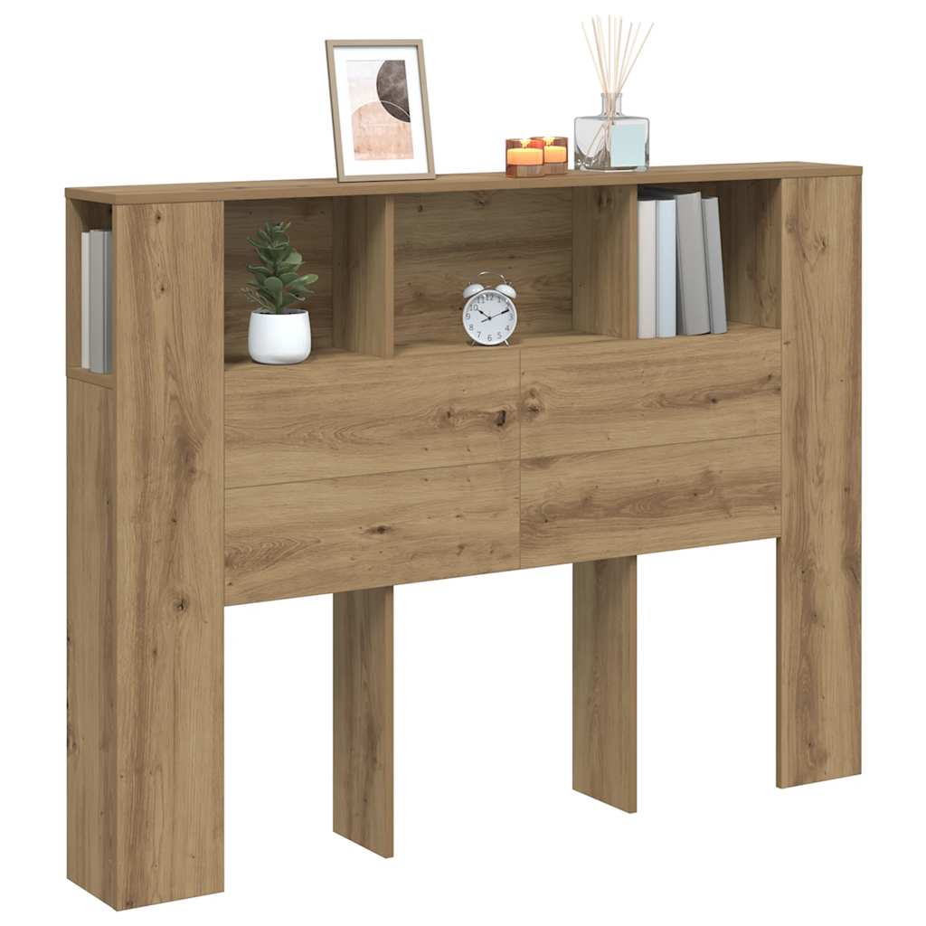 sengegavlskab håndlavet eg 140x18,5x102,5 cm konstrueret træ