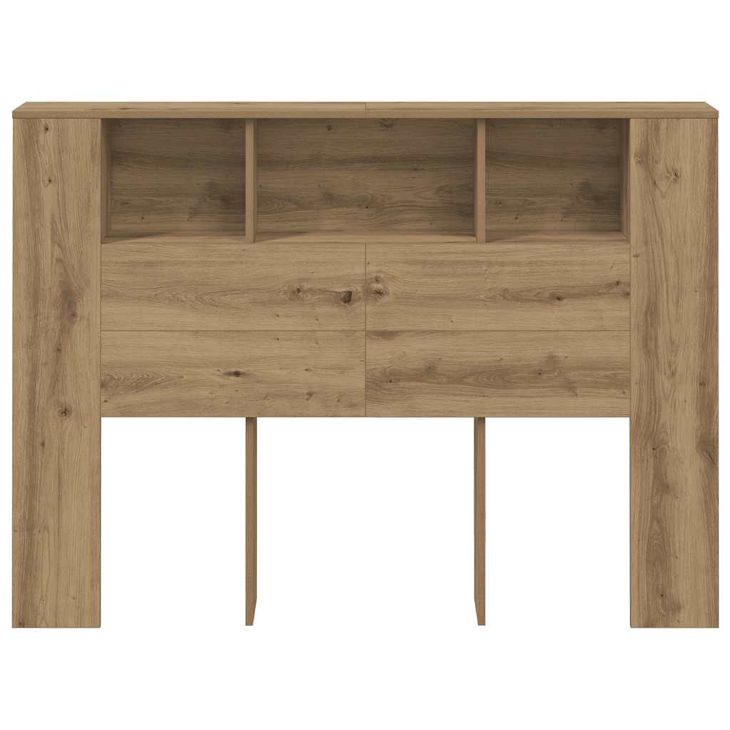 sengegavlskab håndlavet eg 140x18,5x102,5 cm konstrueret træ