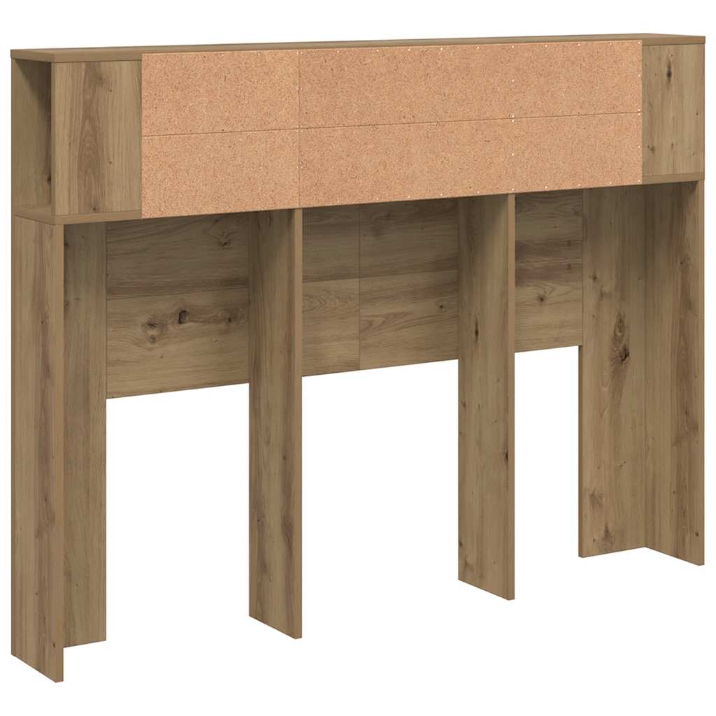 sengegavlskab håndlavet eg 140x18,5x102,5 cm konstrueret træ