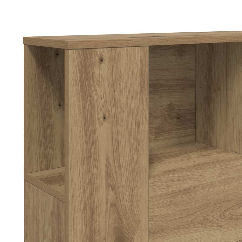 sengegavlskab håndlavet eg 140x18,5x102,5 cm konstrueret træ