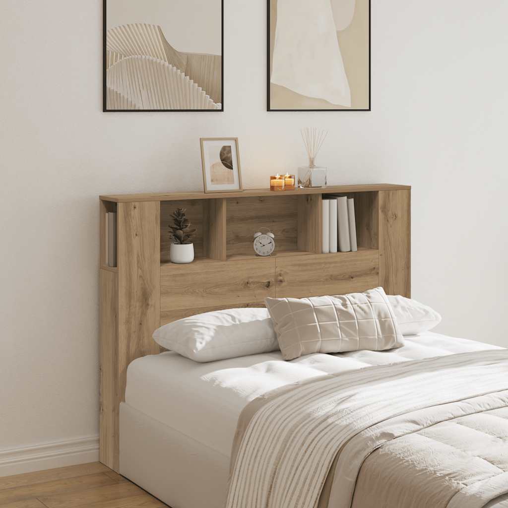 sengegavlskab håndlavet eg 140x18,5x102,5 cm konstrueret træ