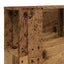 sengegavl m. opbevaring 160x18,5x103,5cm konstrueret træ antikt