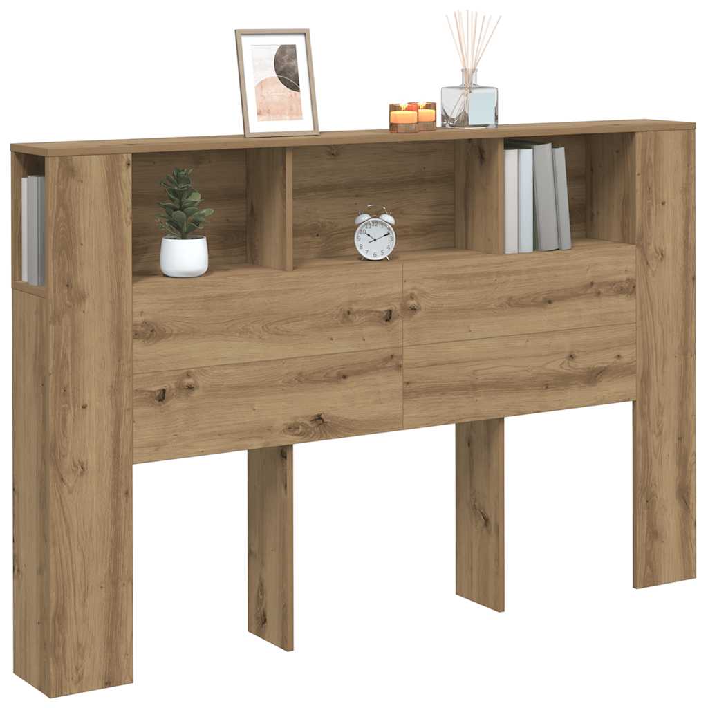 sengegavlskab håndlavet eg 160x18,5x103,5 cm konstrueret træ