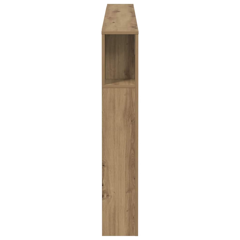 sengegavlskab håndlavet eg 160x18,5x103,5 cm konstrueret træ