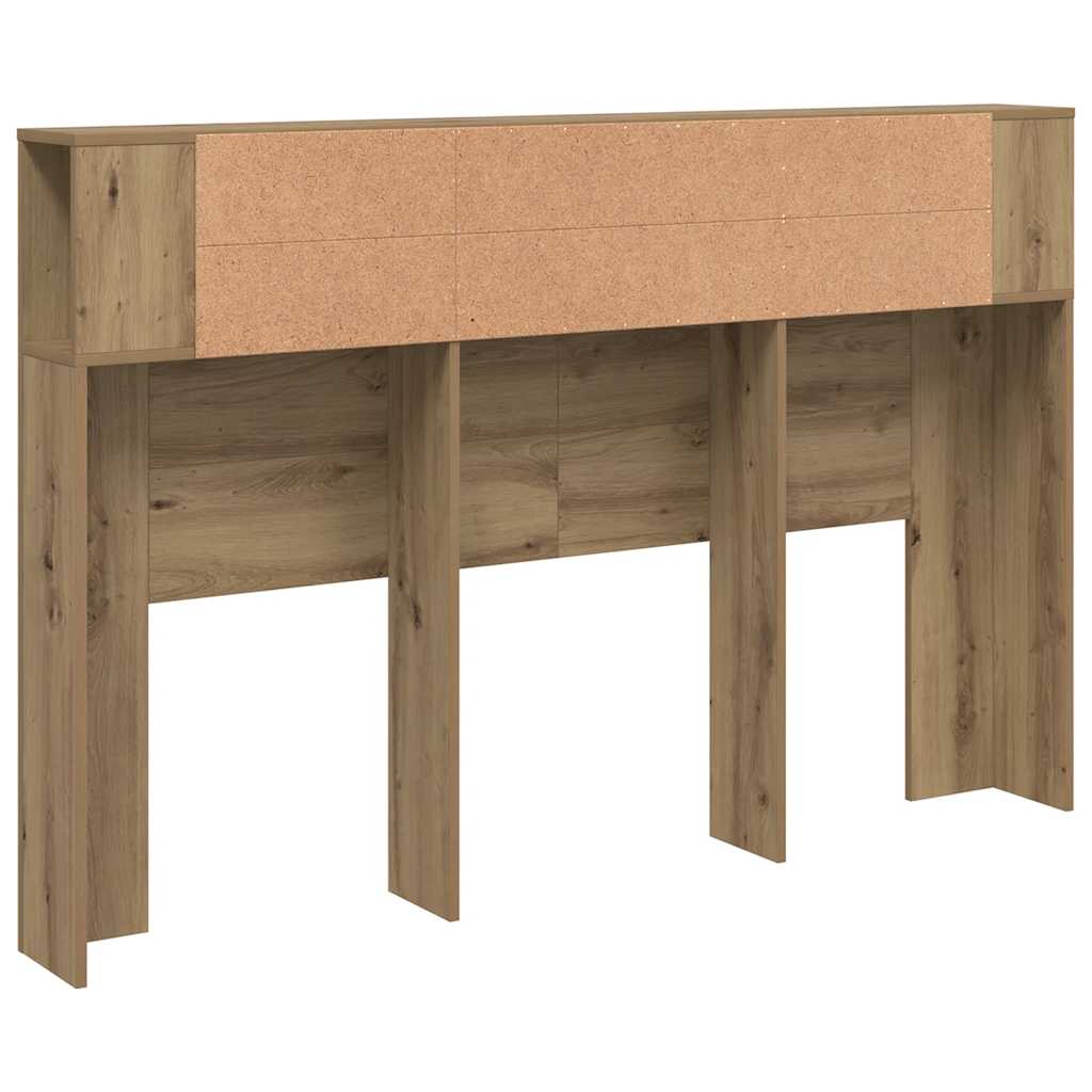 sengegavlskab håndlavet eg 160x18,5x103,5 cm konstrueret træ