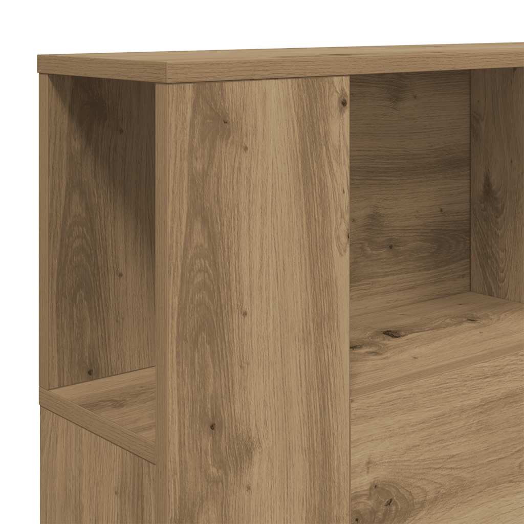 sengegavlskab håndlavet eg 160x18,5x103,5 cm konstrueret træ