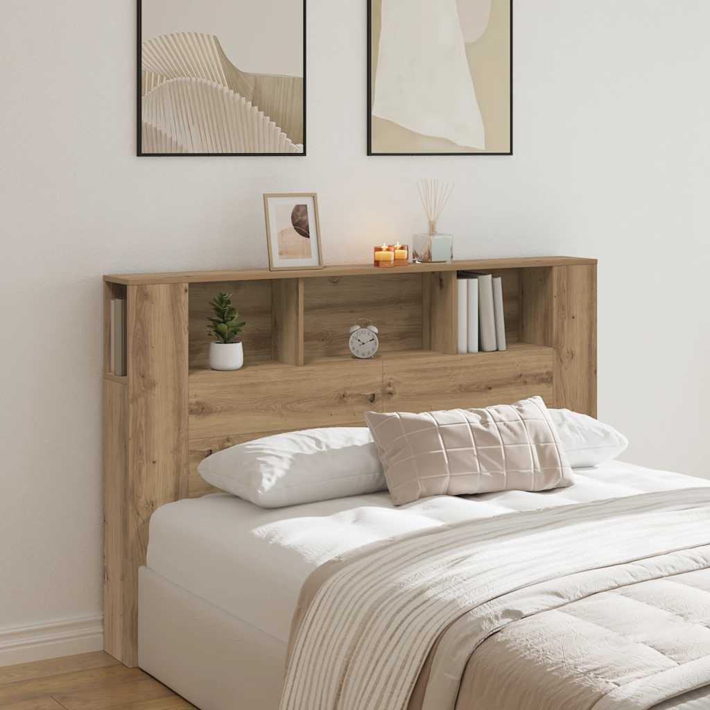 sengegavlskab håndlavet eg 160x18,5x103,5 cm konstrueret træ