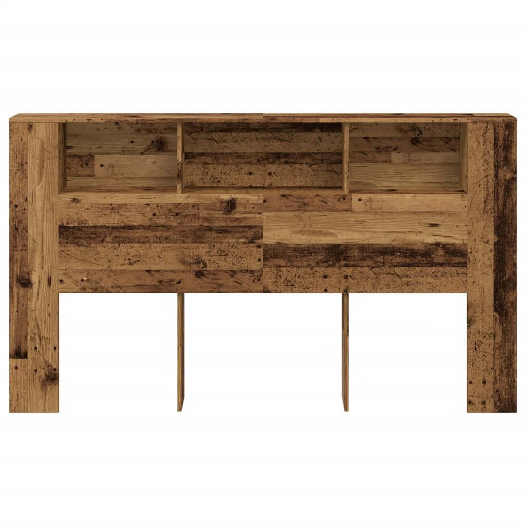 sengegavl med opbevaring 180x18,5x102,5 cm konstrueret træ
