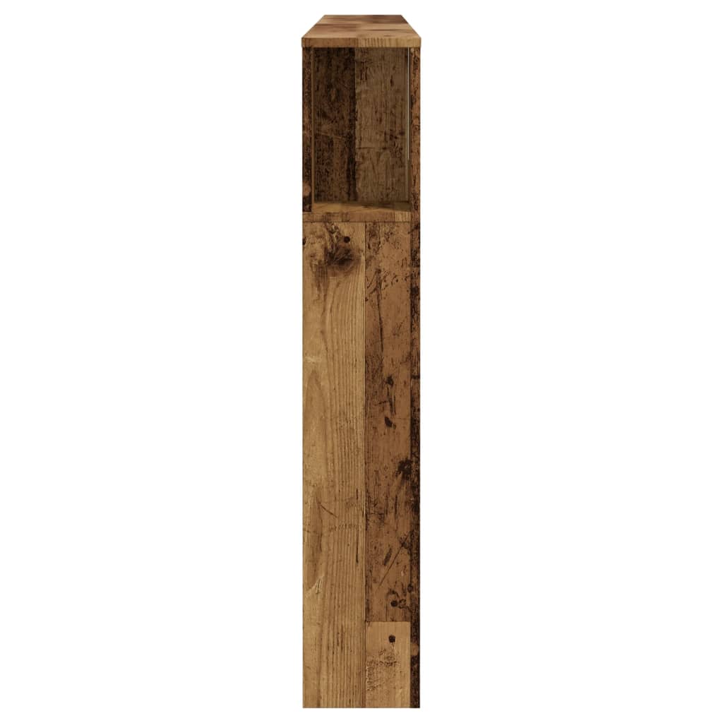 sengegavl med opbevaring 180x18,5x102,5 cm konstrueret træ