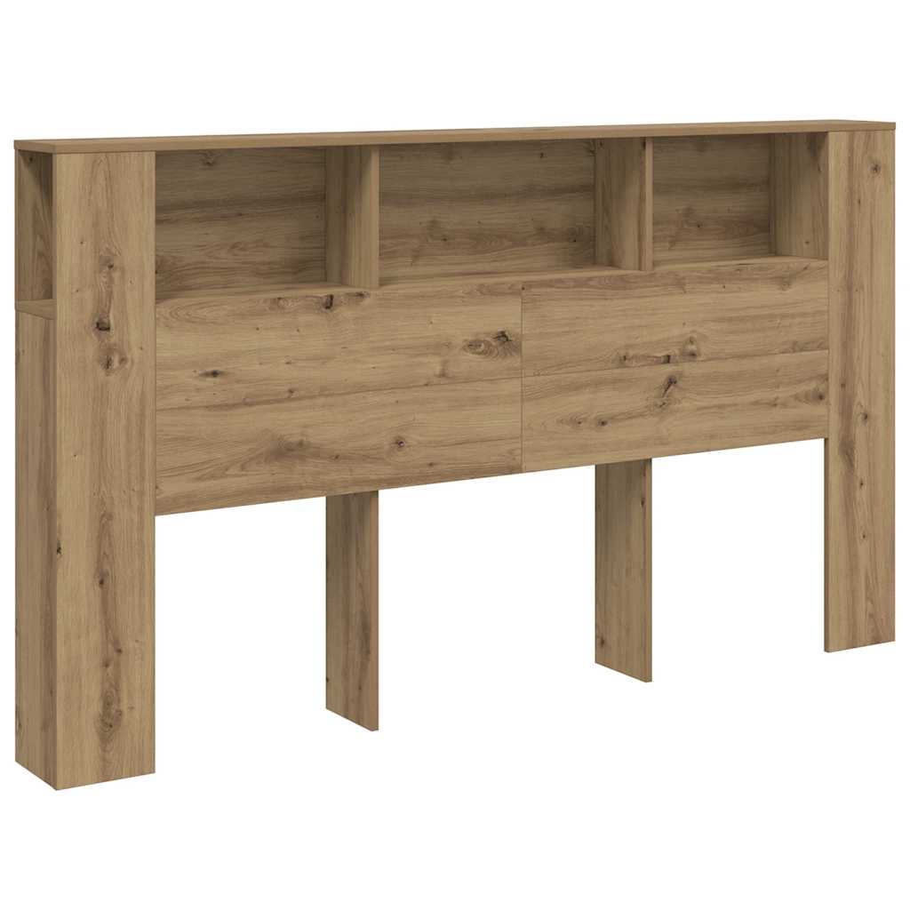 sengegavl m.opbevaring 180x18,5x102,5cm konstrueret træ kunsteg