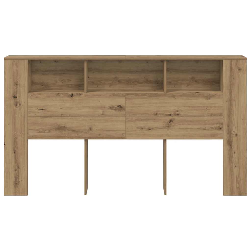 sengegavl m.opbevaring 180x18,5x102,5cm konstrueret træ kunsteg