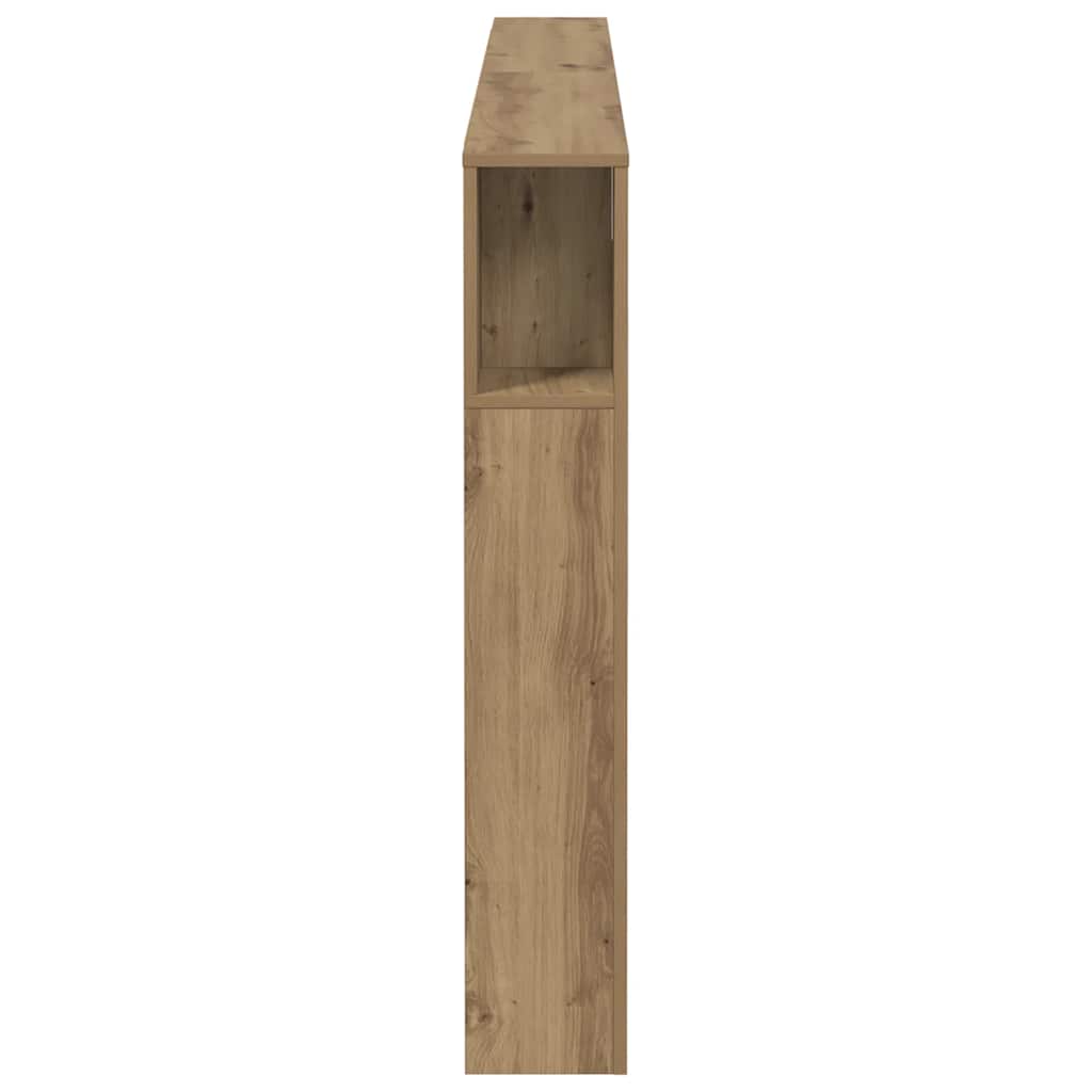 sengegavl m.opbevaring 180x18,5x102,5cm konstrueret træ kunsteg