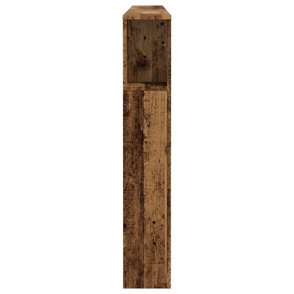 sengegavl med opbevaring 200x18,5x102,5 cm konstrueret træ