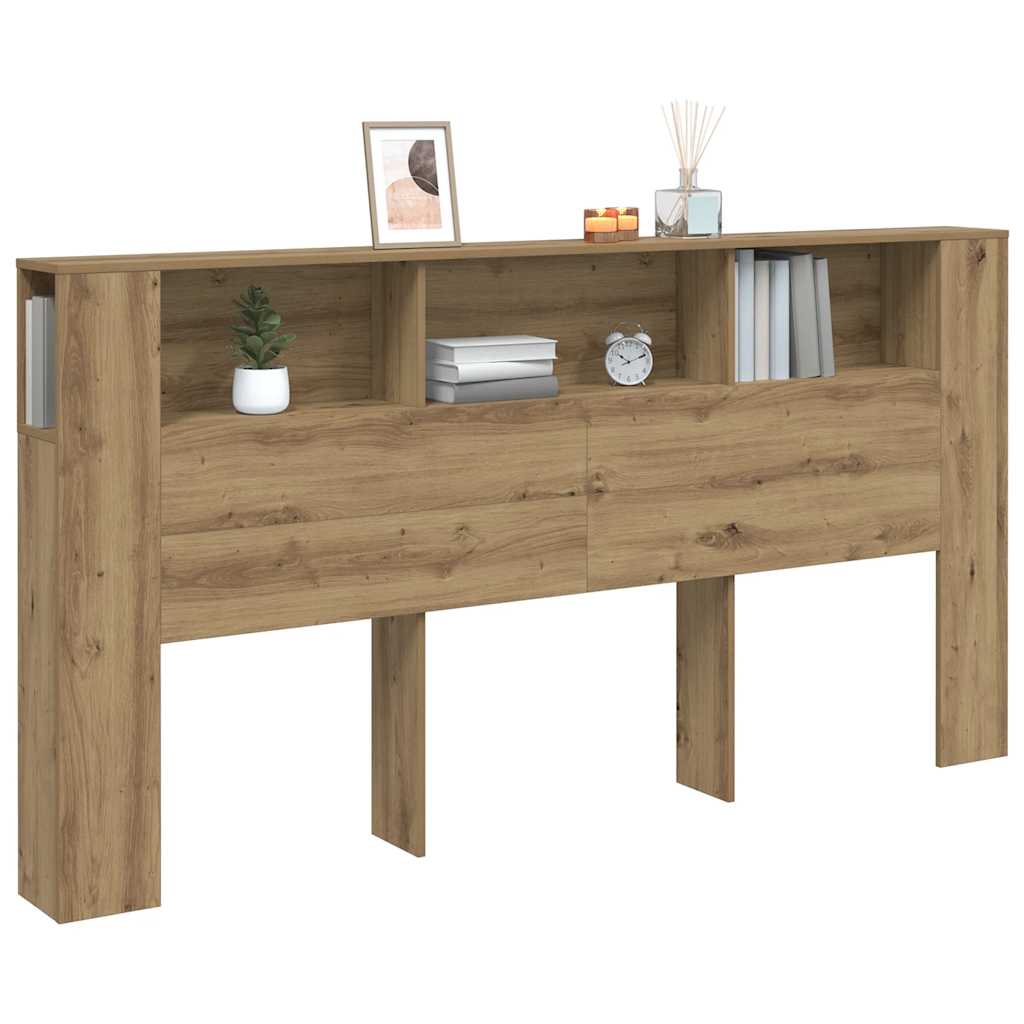 sengegavl med opbevaring 200x18,5x102,5 cm konstrueret træ